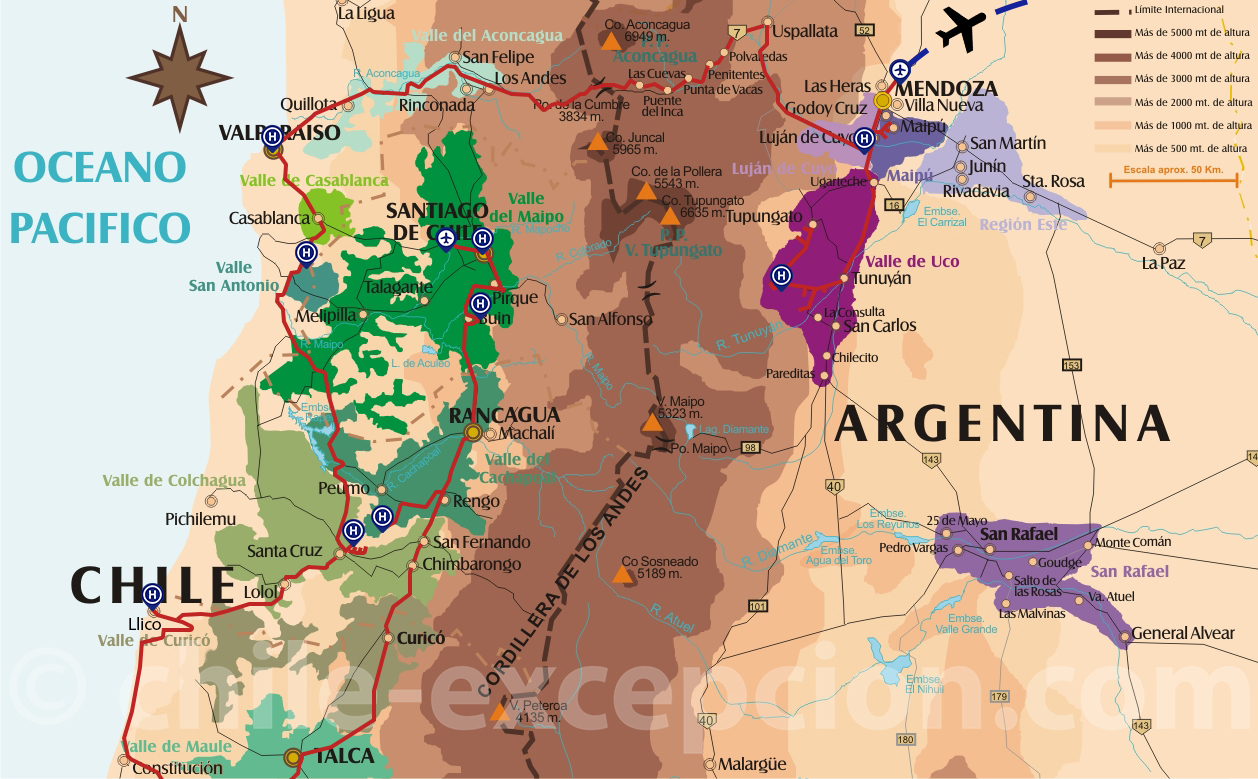 Parcours Vins Chili et Argentine