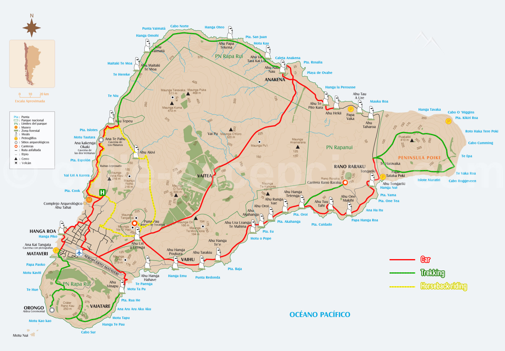 Carte Trekking Circuit Thématique