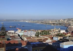 Vue de Valparaiso depuis l'hôtel Acontraluz Vue de Valparaiso depuis l'hôtel Acontraluz