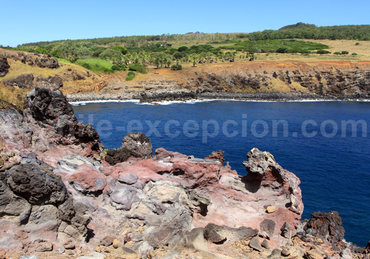 Coulée de lave séchée, Ile de Pâques Coulée de lave séchée, Ile de Pâques