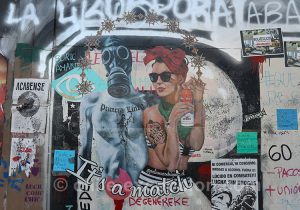 Murs des contestations au Chili