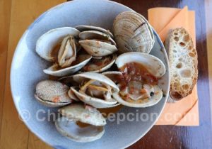 Palourdes, restaurant Circular, Valparaiso