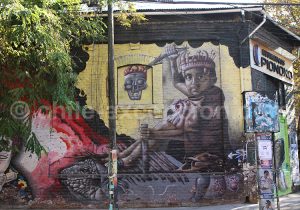 Nombreux sont les artistes de rue présents sur le territoire chilien.
