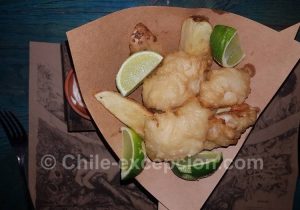 Merlu austral frits, plat typique du Chili