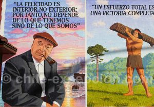 Pablo Neruda, cacique mapuche, Quartier Yungay