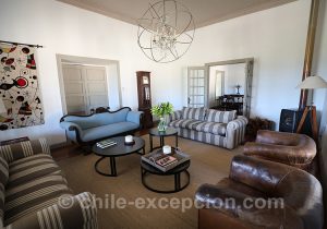 Salle commune de l'hôtel Casa Bouchon, Chili avec l'agence de voyage Chile Excepción