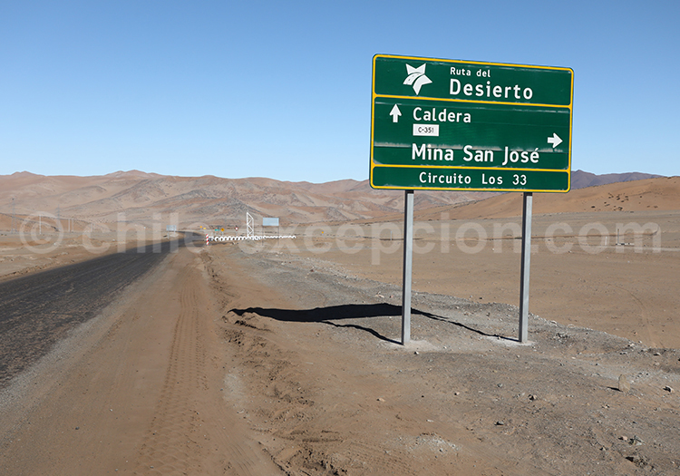 Copiapó, Route du désert Copiapó, Route du désert
