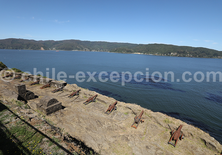 Fort de Niebla, fleuve Valdivia, Chili Fort de Niebla, fleuve Valdivia, Chili