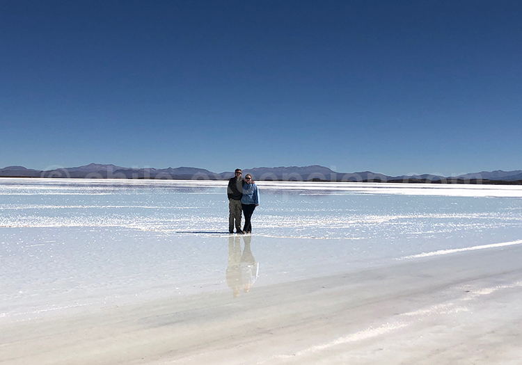 Salar de Uyuni, Bolivie avec l