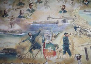 Tableau au musée maritime de Valparaiso