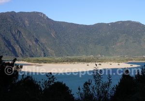 Rive de la rivière Puelo amont