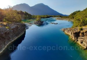 Rio Puelo, vallée de Puelo, Chili