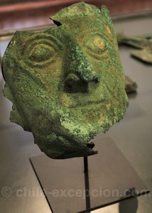 Masque en cuivre, culture Moche 1 - 700 apr.J.-C.