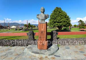 Statue de Bernardo O'Higgins à Chaitén