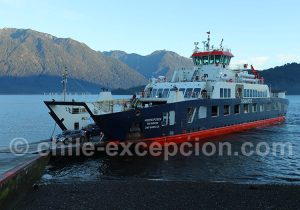 Débarquement à Hornopirén, route Australe