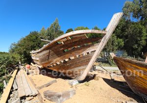 Atelier de construction de bateaux, ria Quildaco
