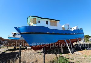 Bateau de pêche en cours de fabrication