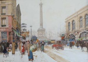 Place de la bastille, Eugène Galien Laloue