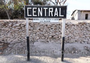 Première gare de train entre Arica et La Paz