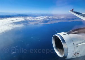 La Camanchaca vue depuis l'avion