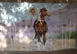 Peinture murale à San Felix, vallée del Huasco