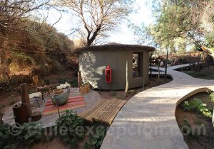 Hotel Desertica, accès à la chambre