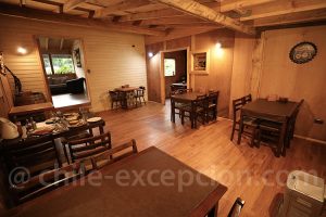 Restaurant de la Posada Kahuel, route Australe, sud du Chili