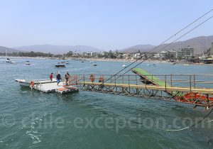 Activités de bord de mer, Papudo, Chili central Activités de bord de mer, Papudo, Chili central