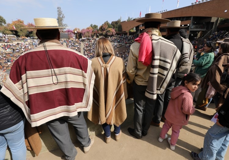 Ponchos et mantas des huasos