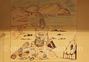 Musée Régional d'Iquique Dessin représentant l'époque des Señoríos regionales