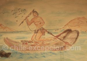Musée Régional d'Iquique Dessin embarcation