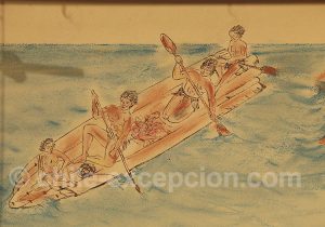 Musée Régional d'Iquique Dessin embarcation