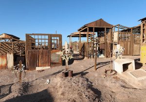 Tombes cimetière Pampino, région de Tarapacá, Chili