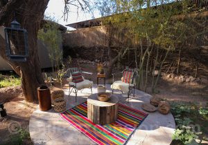 Hotel Desertica, terasse extérieure