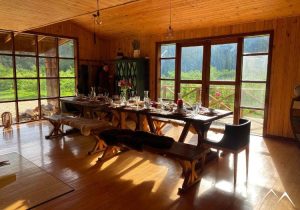 Restaurant cabane écologique Chili Pata Lodge