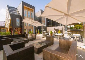 Terrasse hôtel Casa Solaria Lac Villarrica