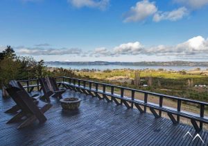 Terrasse panoramique Estancia Rilán Patagonie