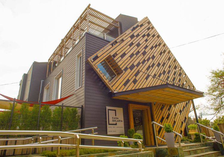 Vue extérieure hôtel de charme Casa Solaria Chili