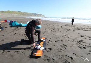 Kitesurf sur la côte chilienne de Valparaíso