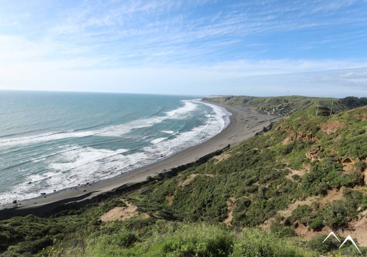 paysage côtier au Chili région de Pupuy paysage côtier au Chili région de Pupuy